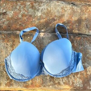 Soma Blue Lace Trim Bra